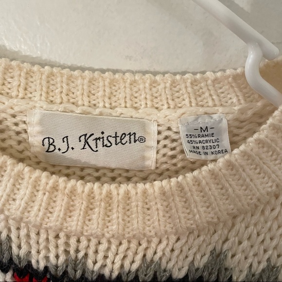 Vintage sweater size M B. J. Kristen good vintage condition - Picture 4 of 5